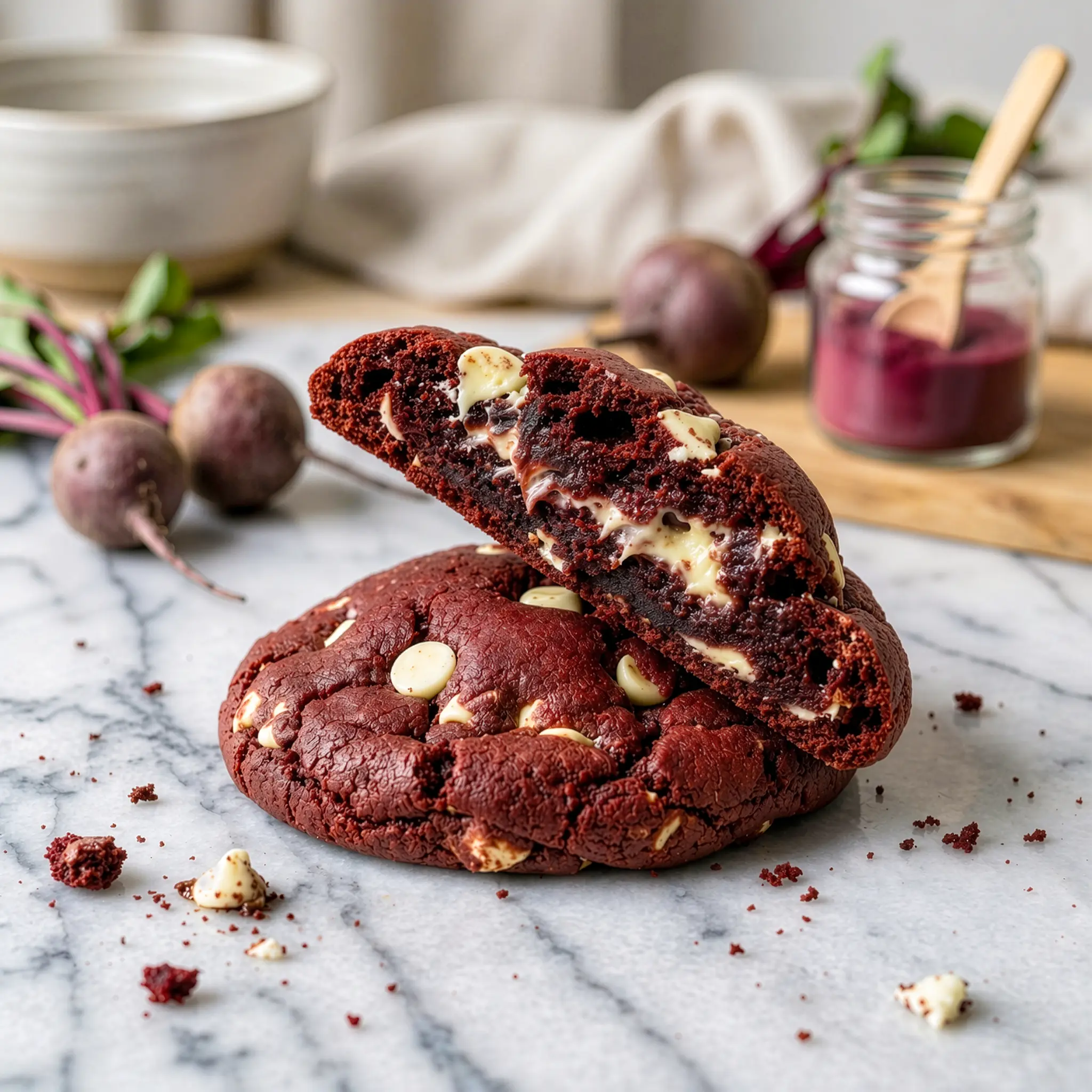 Red Velvet and White Chocolate Cookie Box