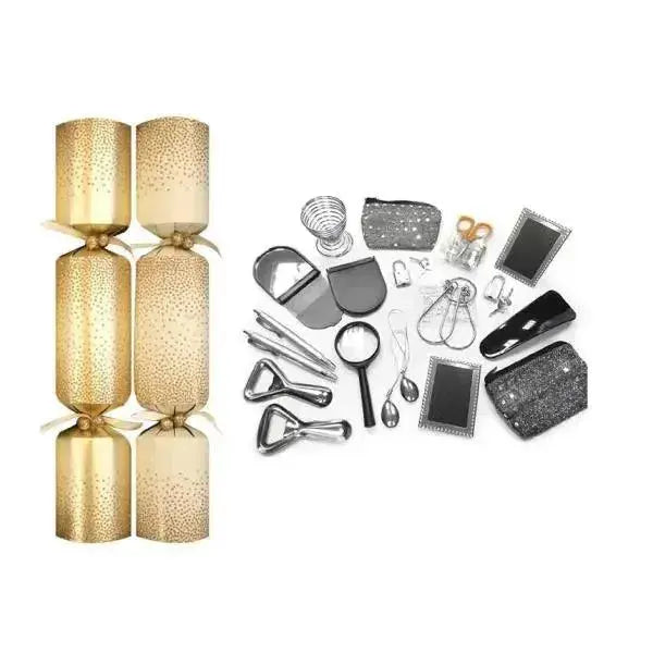 50 x 13.5" Deluxe Gold Glitter Catering Cracker