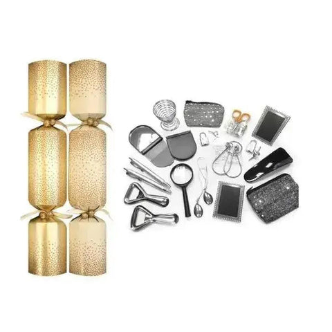 50 x 13.5" Deluxe Gold Glitter Catering Cracker