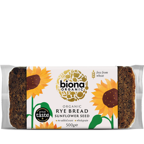 Organic Rye Bread - Sunflower Seed - 500g - Biona