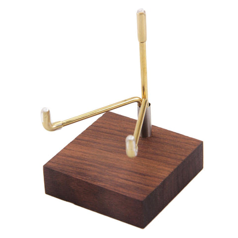 Perfeclan Wooden Display Stand for Fossils, Rocks, Geode, Agate, Crystals, Collectibles Strange Stones Holder, 02