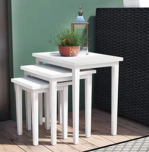 Julian Bowen Cleo Nest of Tables, White