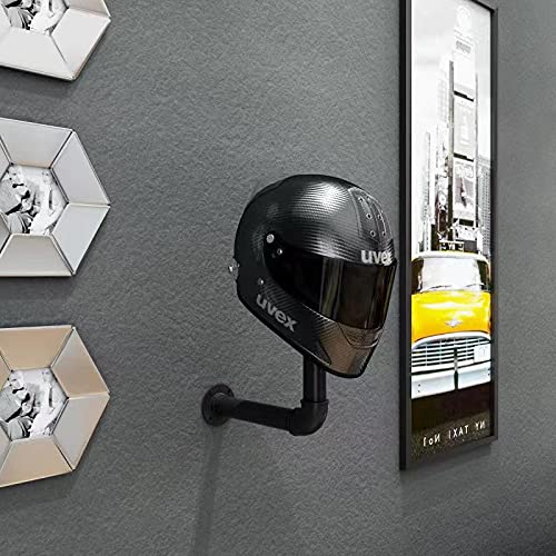 WANLIAN Motorcycle Helmet Holder， Motorcycle Helmet Accessories Jacket Hanger Wall Mounted Multifunctional Bicycle Helmet Rack (2 PCS)