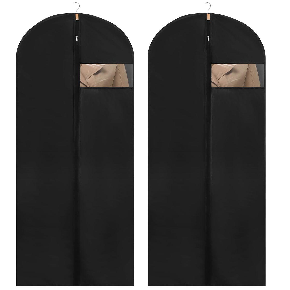 2 Pack Dress Bags Covers Long, PEVA Garment Bags, Dress Covers 60cm*140cm
