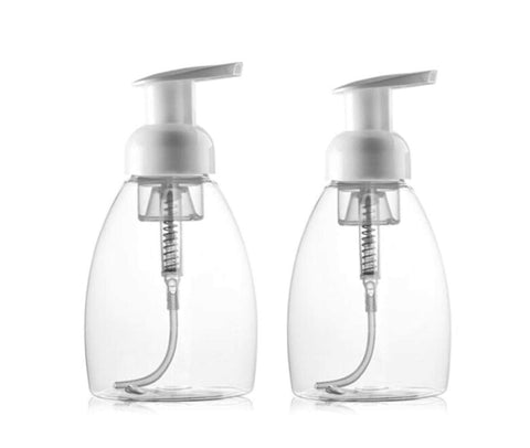 250ML (8.5 oz) Foaming Dispensers Empty Refillable Pump Bottle Makeup Shampoo Facial Cleanser Hand Liquid Foaming Containers DIY Hand Body Wash Pack
