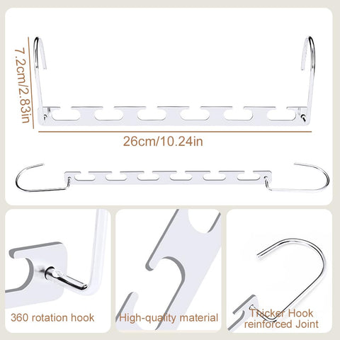 Lighterday Space Saving Hangers - Magic Hangers for Trouser, Coat & Clothes (10 Pcs)
