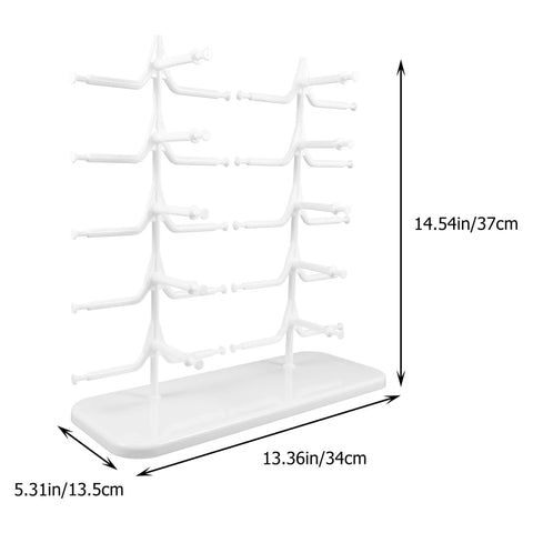 Housoutil Glasses Holder Glasses Stand for Multiple Glasses Sunglasses Storage Plastic Glasses Stand Display Rack for Glasses Display Organiser