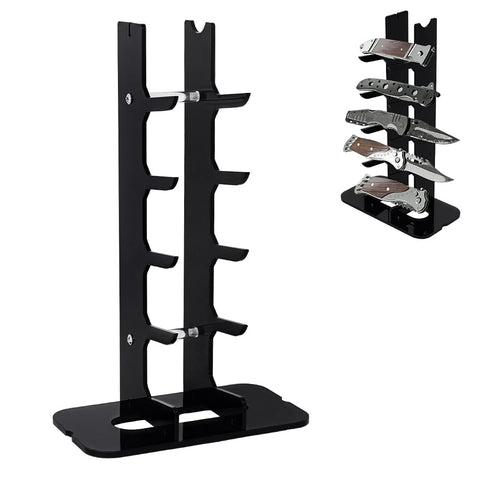 UNICRAFTALE 1 Set 5-Tier Acrylic Knife Display Stand Pocket Knife Holder for EDC