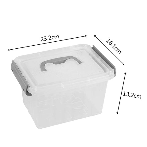 Joyeen Plastic Small Boxes, Clear Storage Boxes with Lids Set of 6