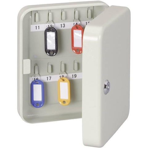 MAUL Wall Mounted Key Cabinet, 20 Keys, 20x16,5x6cm, Grey