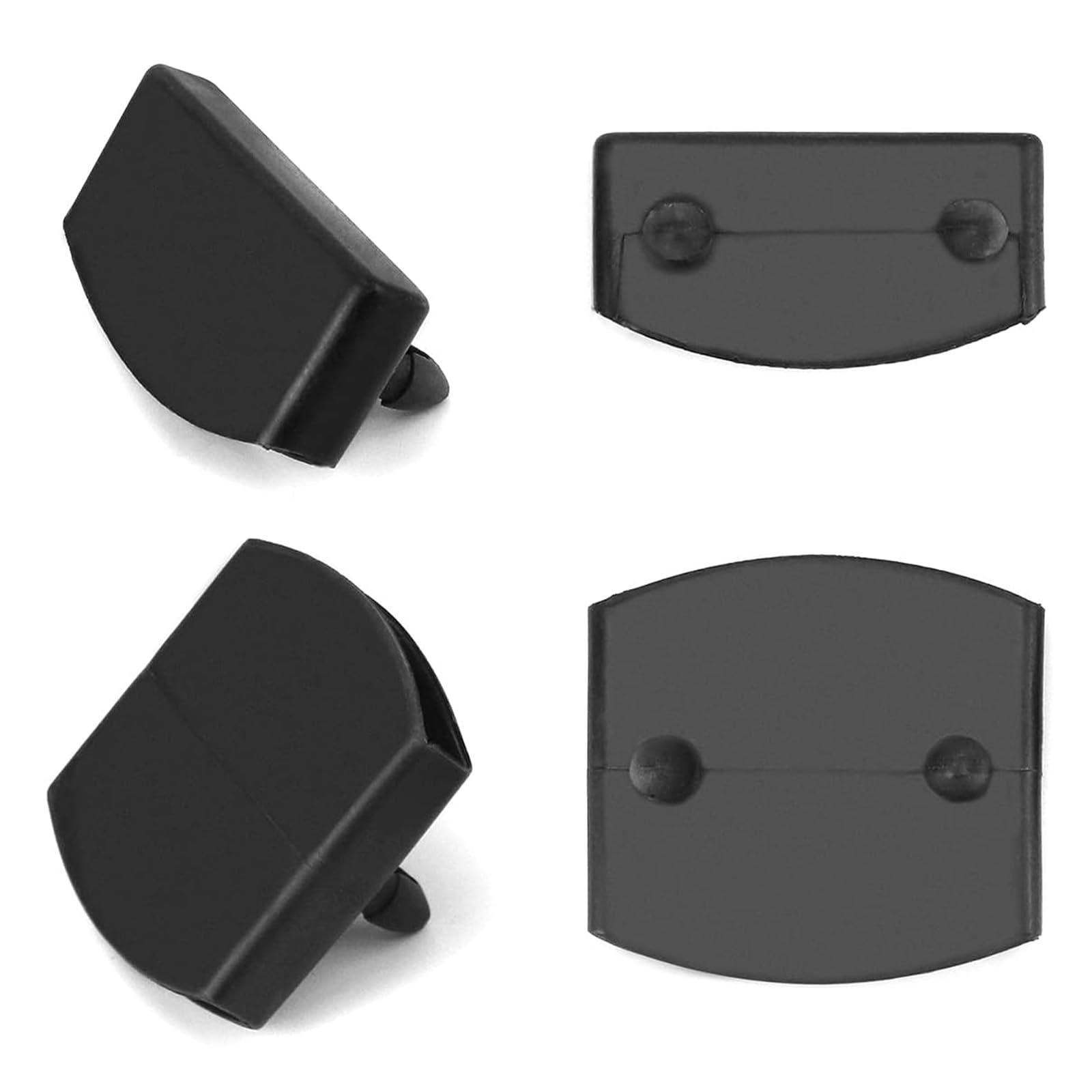 ANBOO Set of Slats Brackets, 24 End Caps and 12 Center Brackets, Plastic Replacement Caps, 53-55mm
