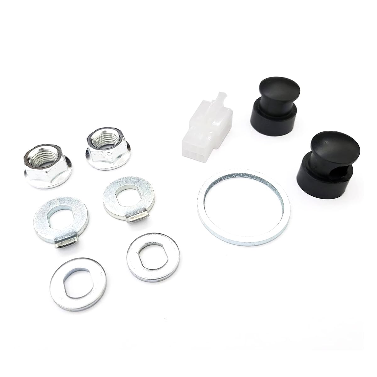 VOANZO E-Bike Hub Motor Nuts Kit Electric Bicycle Wheel Lock Nuts Motor Axle Bolt Screw M12