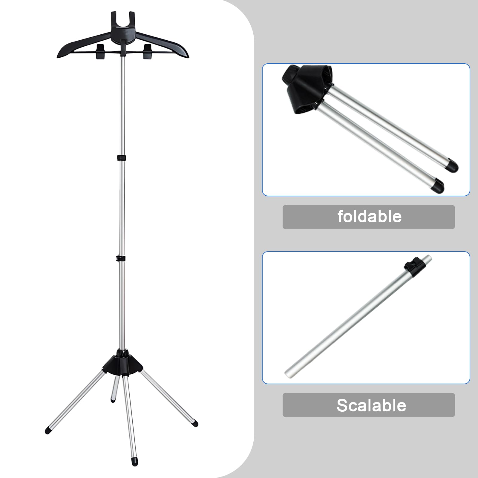 Adjustable T Shirt Display Stand, 32-63 inch T Shirt Display for Adult