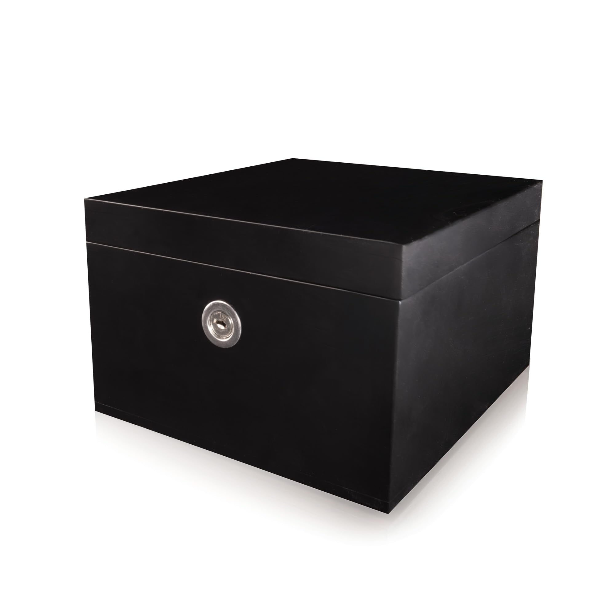 surebox Small Bamboo Lock Box - Lock & Key, Secure Home Storage
