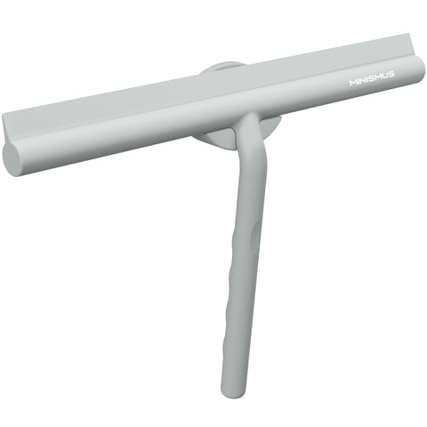 Minismus Silicone Shower Squeegee, No Drilling Bathroom - 28cm Grey Magnet