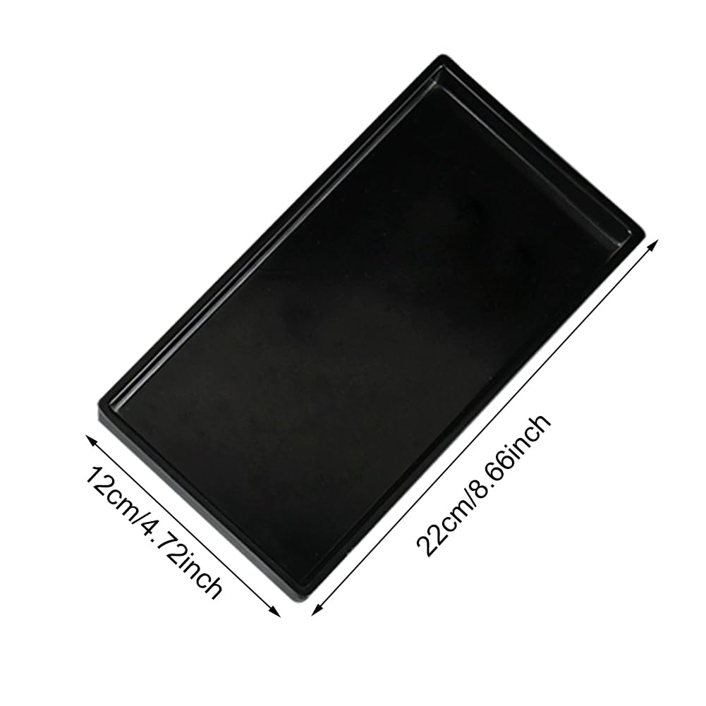 Anwangda Rectangle Vanity Tray, Anti-Slip Plastic Cosmetic Jewellery Accessory Storage Trays