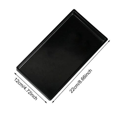 Anwangda Rectangle Vanity Tray, Anti-Slip Plastic Cosmetic Jewellery Accessory Storage Trays