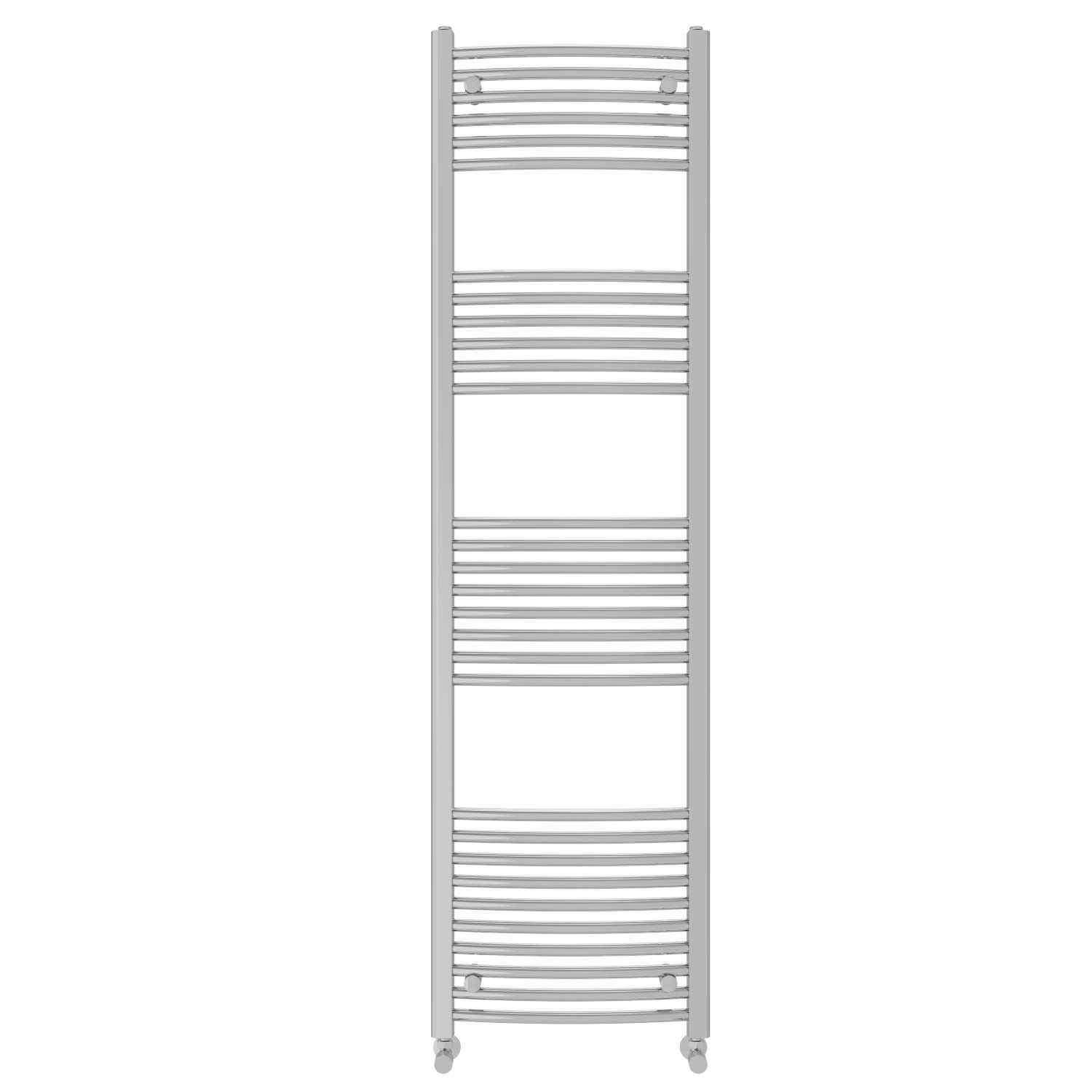 NRG Chrome Curved Central Heating Towel Rail Heated Rad Radiator 1800×500mm