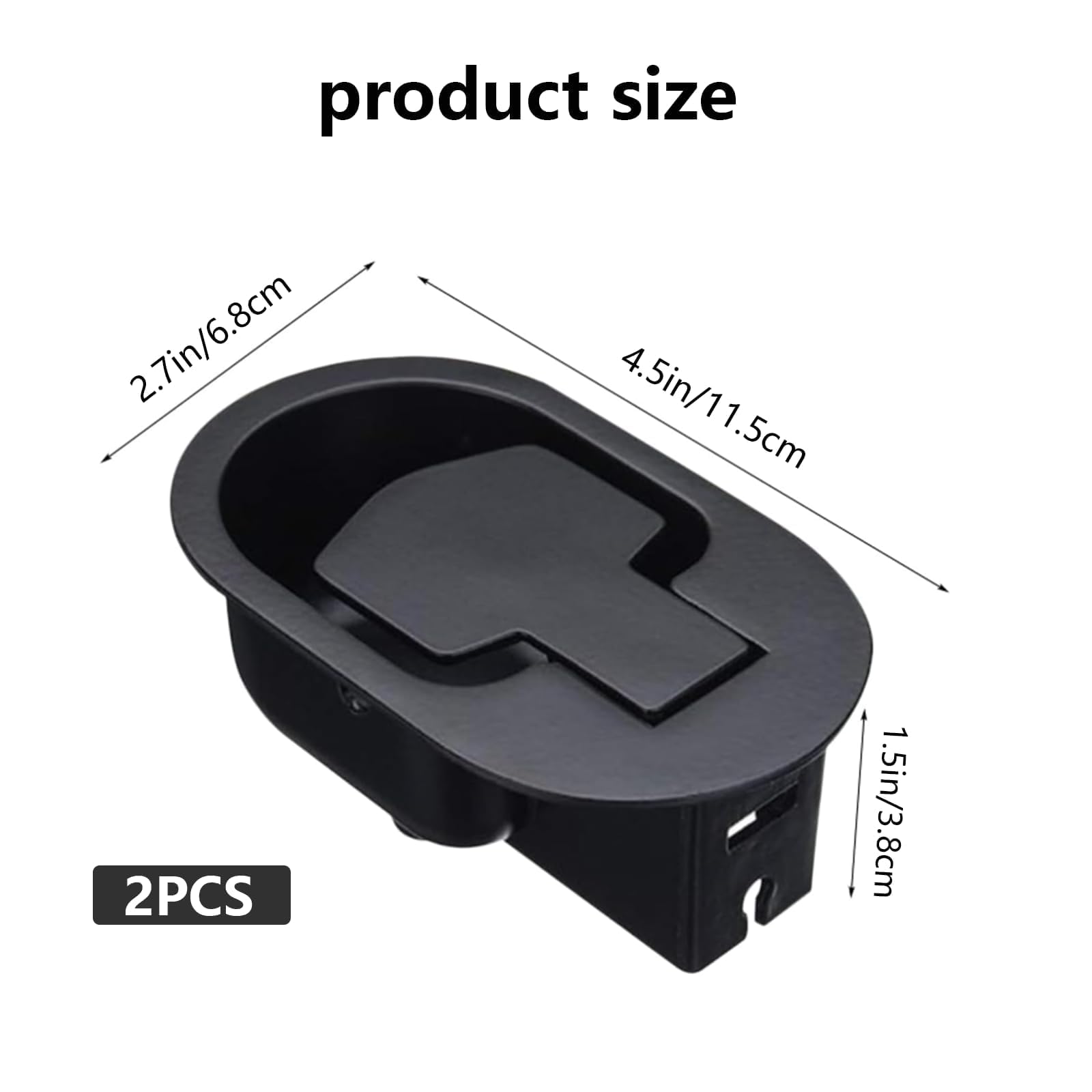 Xiciki 2 Pcs Recliner Chair Parts, Aluminum Universal Recliner Release Pull Handle Replacement for Most Recliner Chair and Sofa