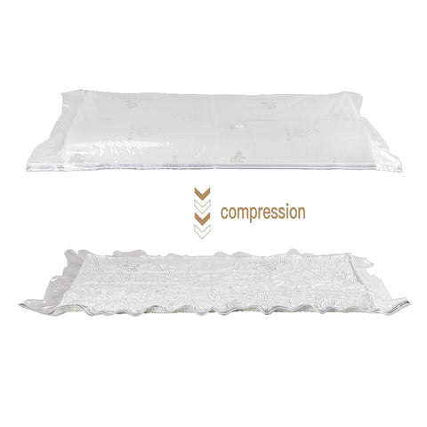 Large Vacuum Storage Bags for Mattress Clothes Waterproof Sealable Reusable Space Saver Bags, Compress Mattress By 80%, No Vacuum Pump 86.7 * 39.3in
