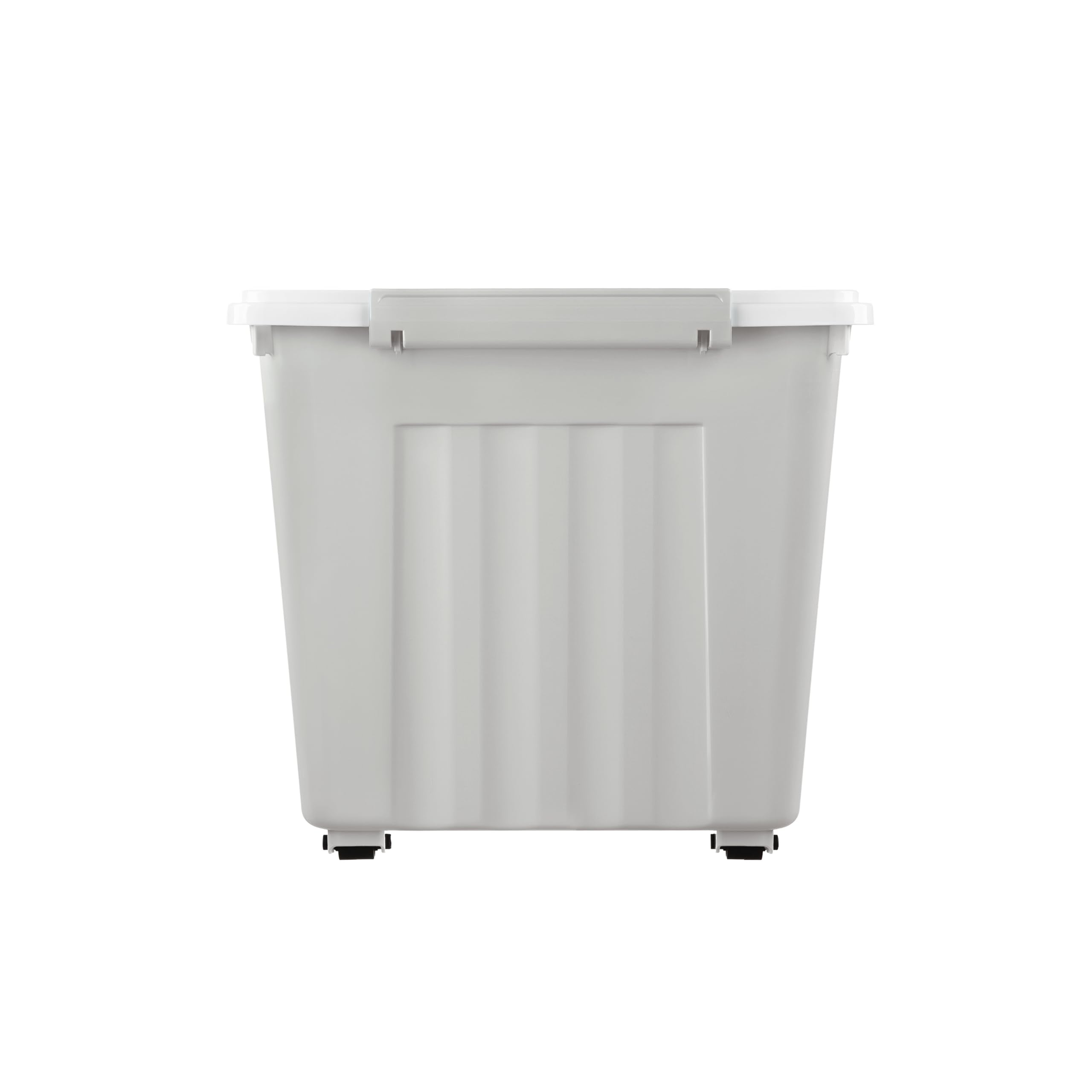 Cetomo 55L*6 Storage Boxes with Lids, Plastic Storage Box with Wheels and Secure Side Latches, Stackable & Nestable Organizer for Home, Office