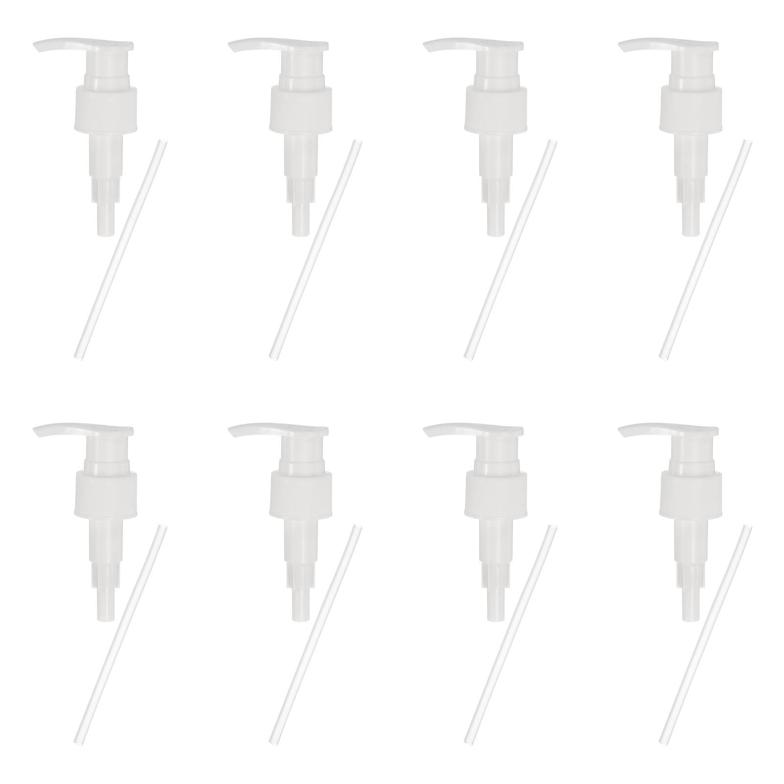 sourcing map 8 Pcs Soap Dispenser Pump Heads Soap Dispensers Top Pumps Replacement Switch Pumphead for Standard 24/410 Neck Size Lotion Shampoo