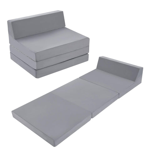 MeMoreCool Folding Floor Mattress Single, 195x75cm, Grey