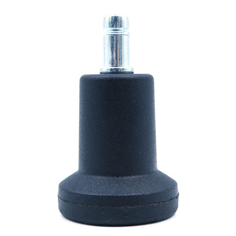 WANGCL Pack of 5 Glide Castors for Office Chair Wheel Replacement, 11mm x 22mm Stem, 50mm Diameter (Black)