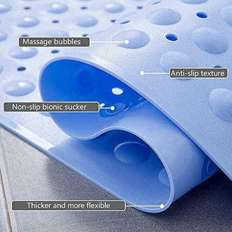 Stafeny Non-Slip Shower Mat for Inside the Non-Slip Anti-Mould Rubber Shower Mat (Grey,50x80cm)