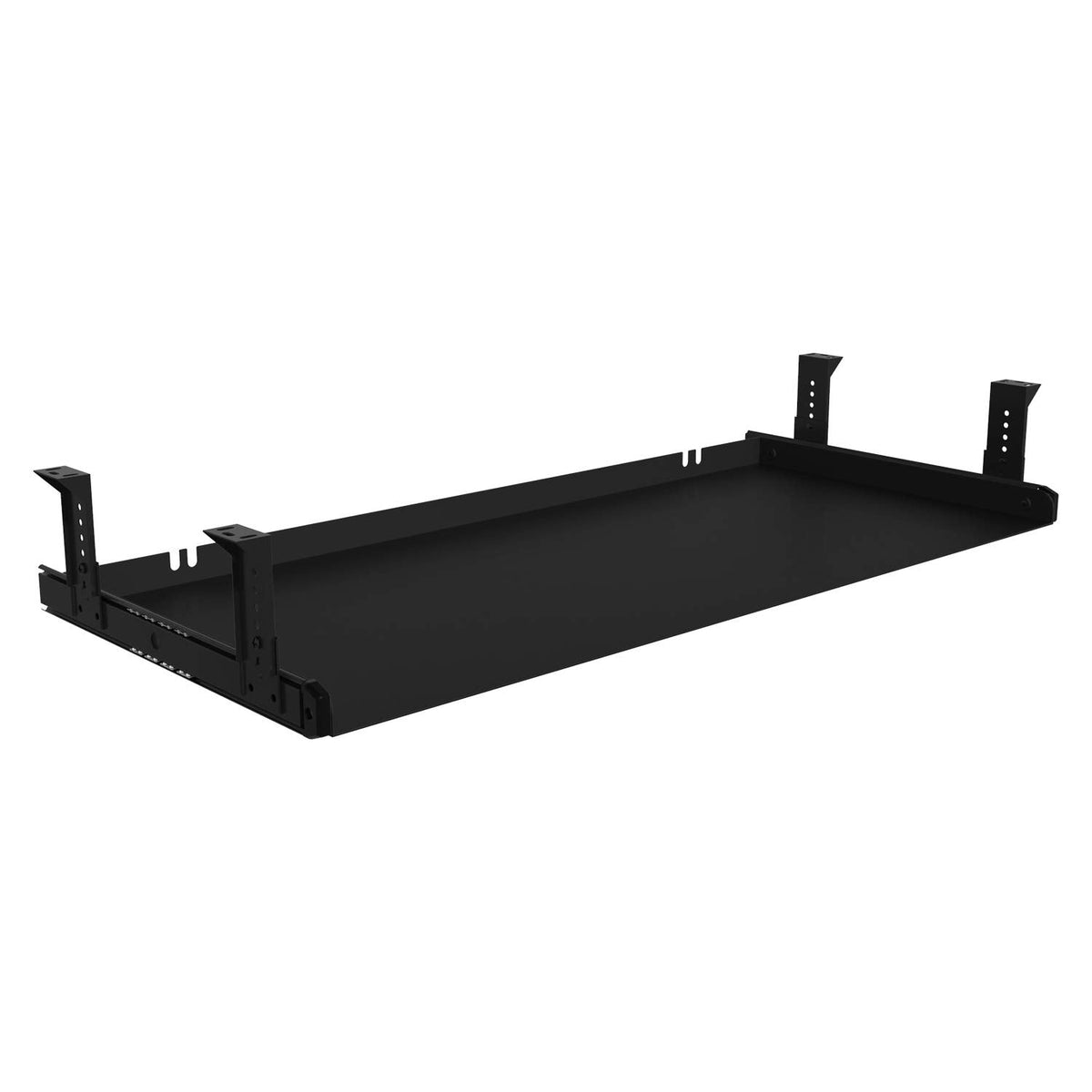 FRMSAET All-Metal 53 cm/60 cm/76 cm Slide Out Drawer Platform(76 cm, Black)