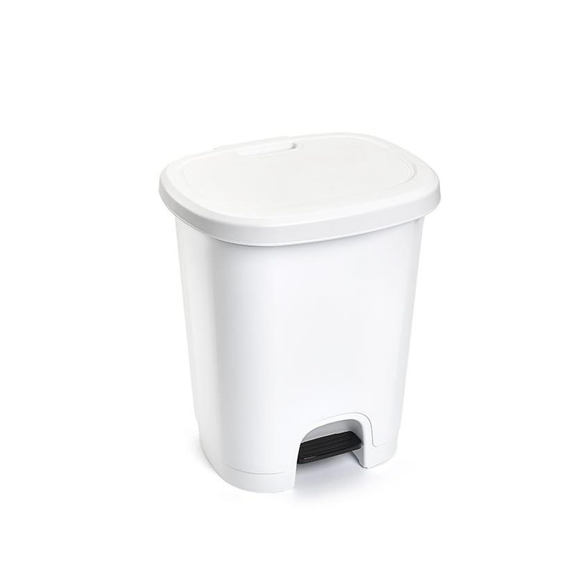 plastific 27L Slim Pedal Bin, Soft Close Step Trash Can for Kitchen & Home
