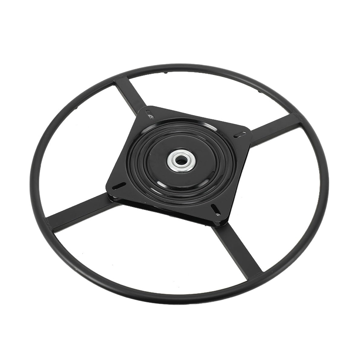 ECUTEE Seat Swivel Plate Chair Recliner Base Bracket Rotating Base Rotate Swivel Chair Base Mechanism Hinge 60cm Diameter for DIY Round Chair or