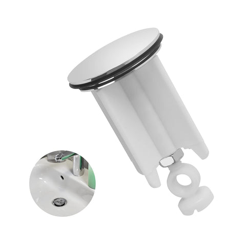 HUASHENG Universal Sink Plug, 40mm Bathroom Basin Sink Plug Replacement Drain Pop-Up Plug Height Adjustable Bathroom Plugs for Bathroom Kitchen All