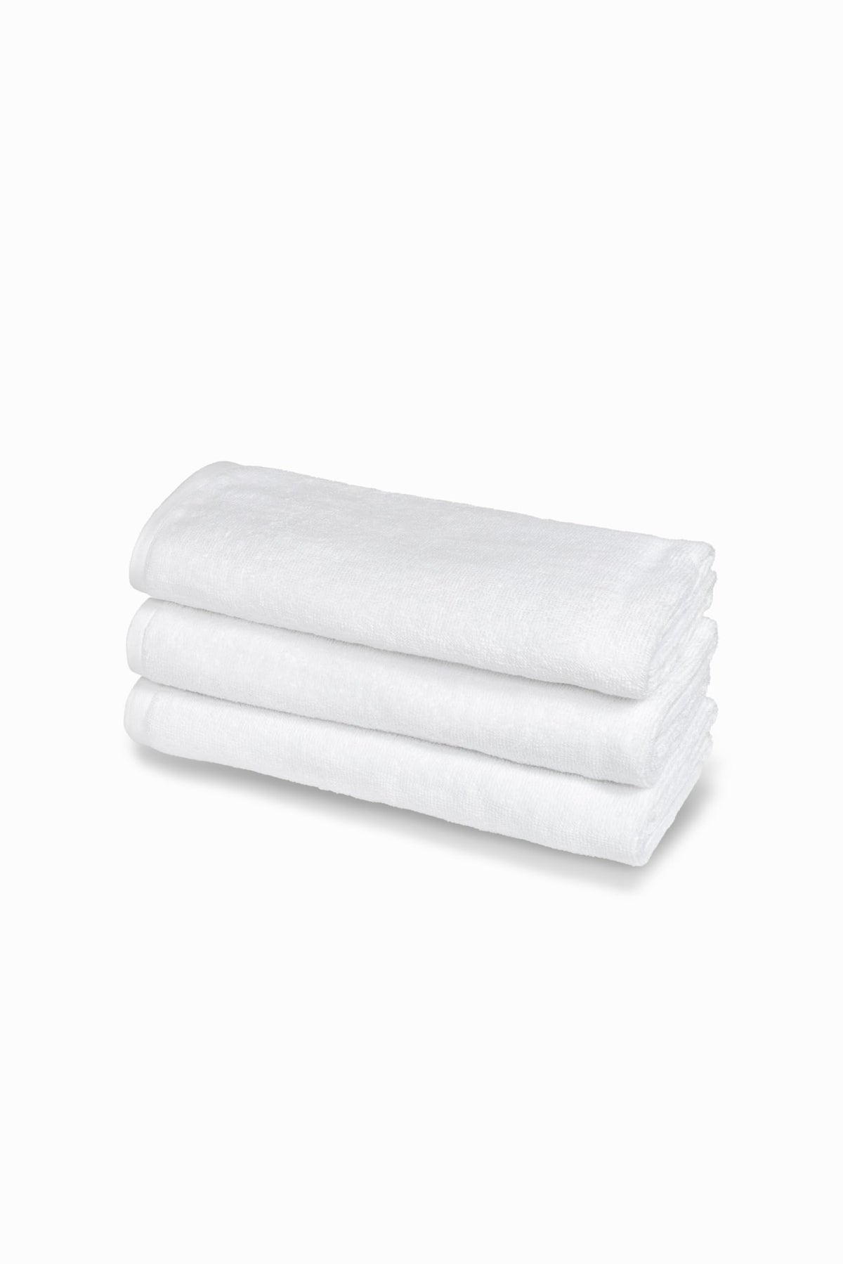 Terry Towel Set 100% Cotton, 3 Guests/Bidet, Pack of 3, 40 x 60 cm, 450 g/m², Double Twisted, Ideal for B&B and Hotel, Resistant to Frequent Washes