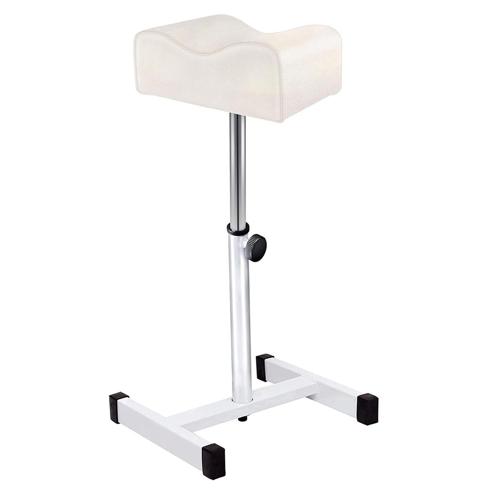 EBANKU Pedicure Foot Rest Stand Stool Salon Spa Beauty Footrest Home Pedicures Adjustable Seat Height Technician Nail Equipment (White)