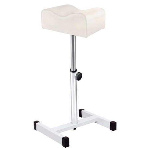 EBANKU Pedicure Foot Rest Stand Stool Salon Spa Beauty Footrest Home Pedicures Adjustable Seat Height Technician Nail Equipment (White)
