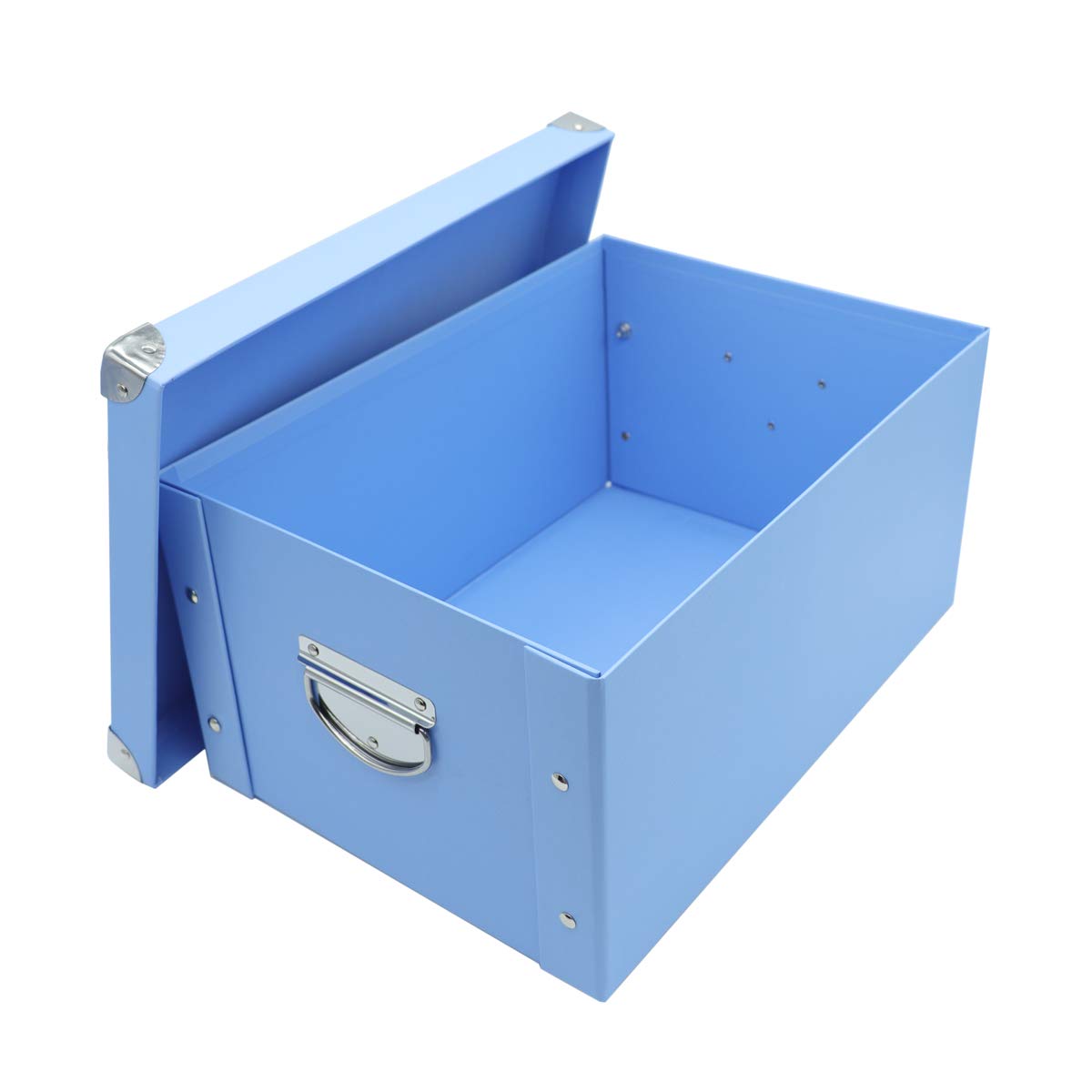 GUOZI Collapsible Storage Box with Lid, Decorative Cardboard File Organizer