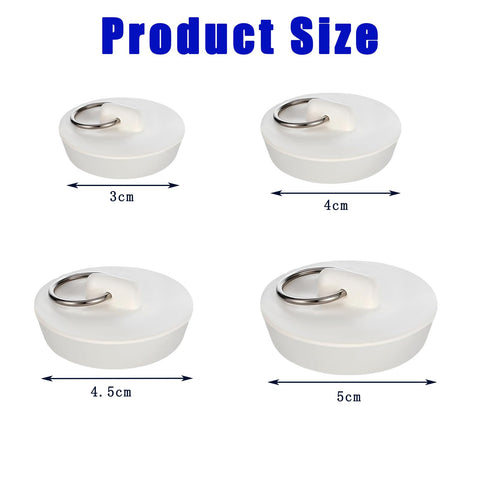Sink Plugs Bath Plug 4 Pcs Kitchen Sink Drain Plug Wash Basin