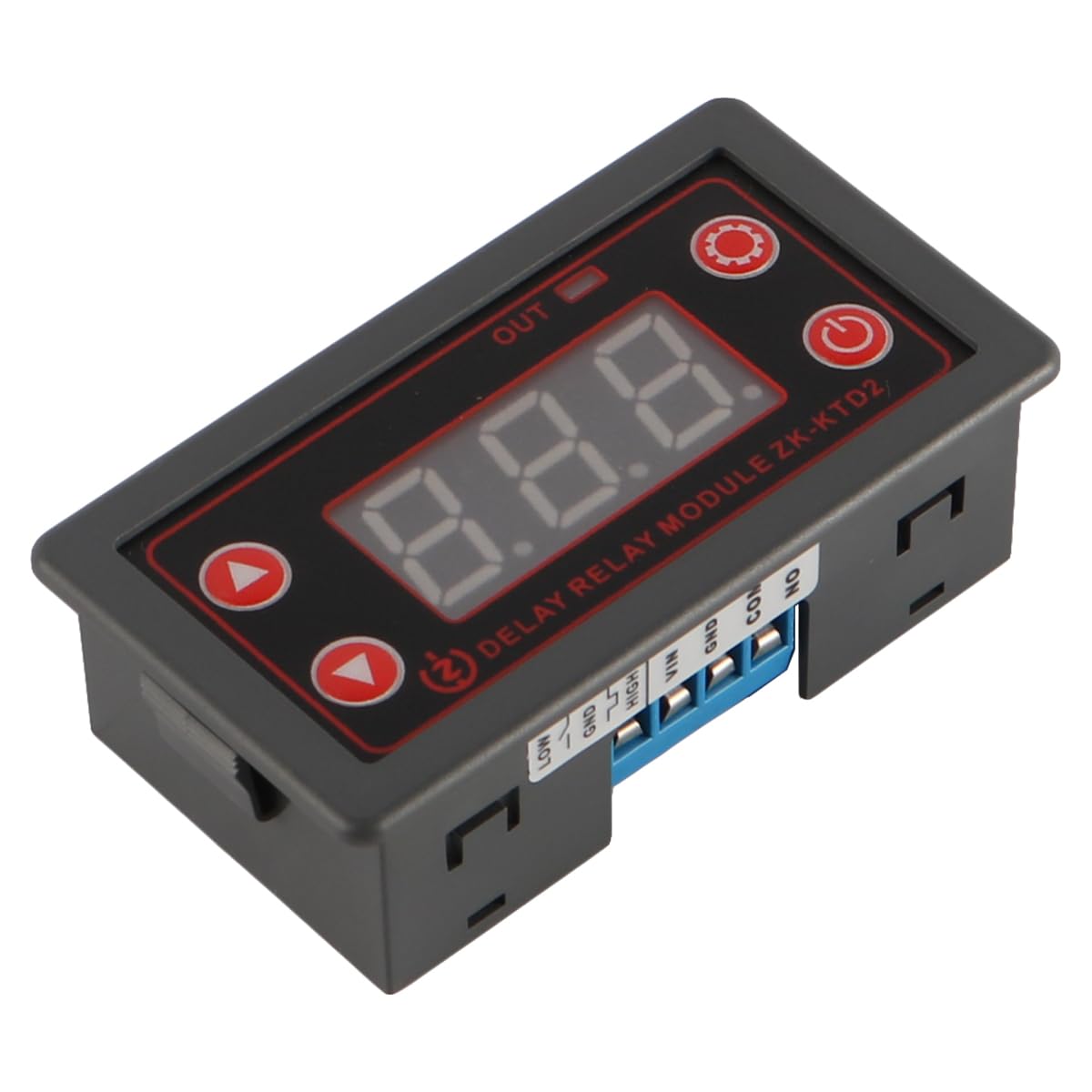 VOANZO Delay Module DC 5V-30V Timer Relay with Digital Display Adjustable Delay Timer 0.1s to 999 Minutes Delay Relay Timer Module for Timing Control