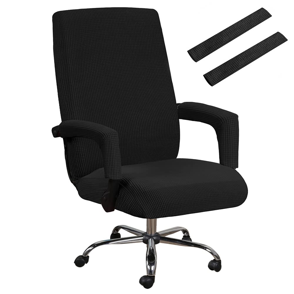 Bestenrose Office Chair Cover Stretch Computer Desk Chair with Arm Covers