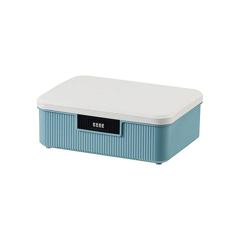 MC MEICHUANG ABS Lock Medicine Box, 34x28x12cm Double Layer First Aid Storage Bins with Combination Code for Medicine,Jewelry, Sewing