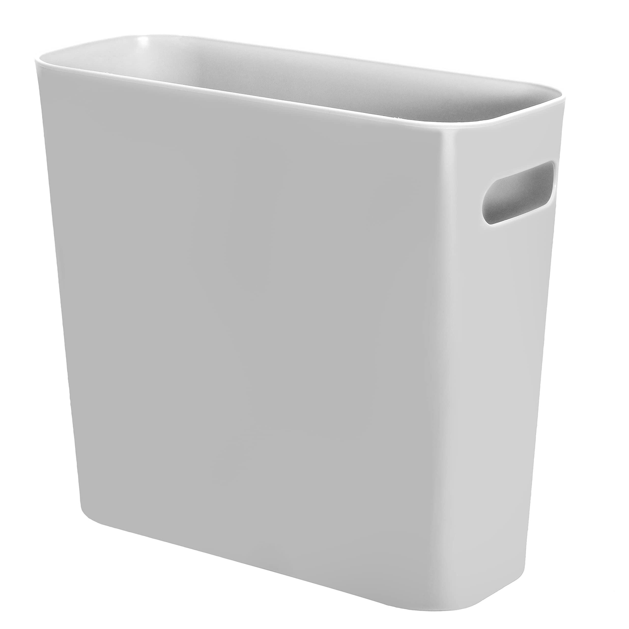 Youngever 5.5L Slim Trash Can, Re-usable 5.5L Plastic Garbage Container Bin, Small Trash Bin with Handles for Home Office, Living Room, Study Room