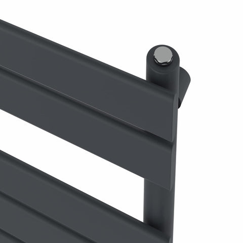 NRG Flat Panel Bathroom Heated Towel Rail Radiator 1800 x 450mm Anthracite