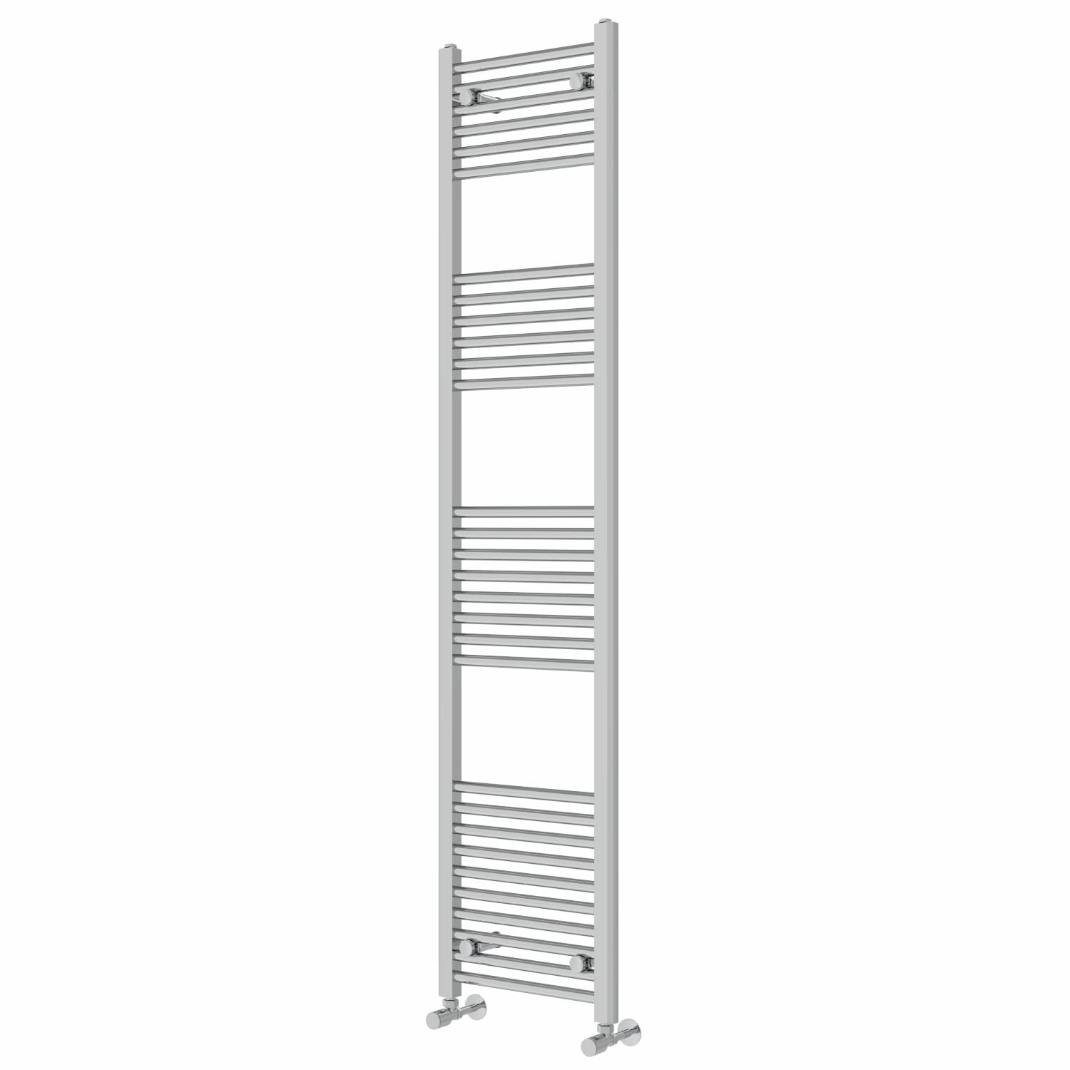 NRG Straight Chrome Bathroom Heated Towel Rail Radiator 1800x400mm