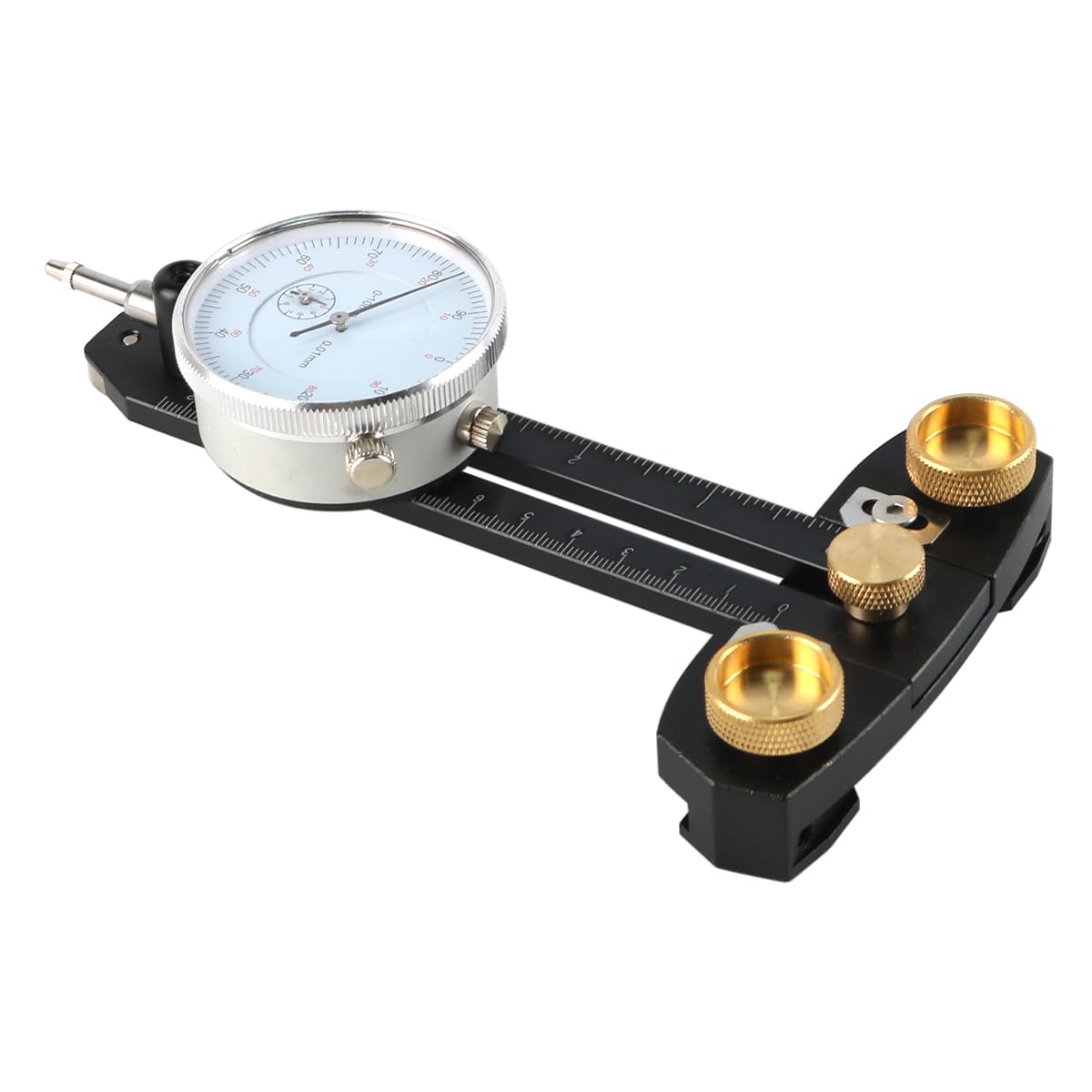 VOANZO Table Saw Alignment Gauge Cnc Aluminum Precision Alignment Tool For Woodworking Router Table Slots With 0.01mm Accuracy Brass Handle