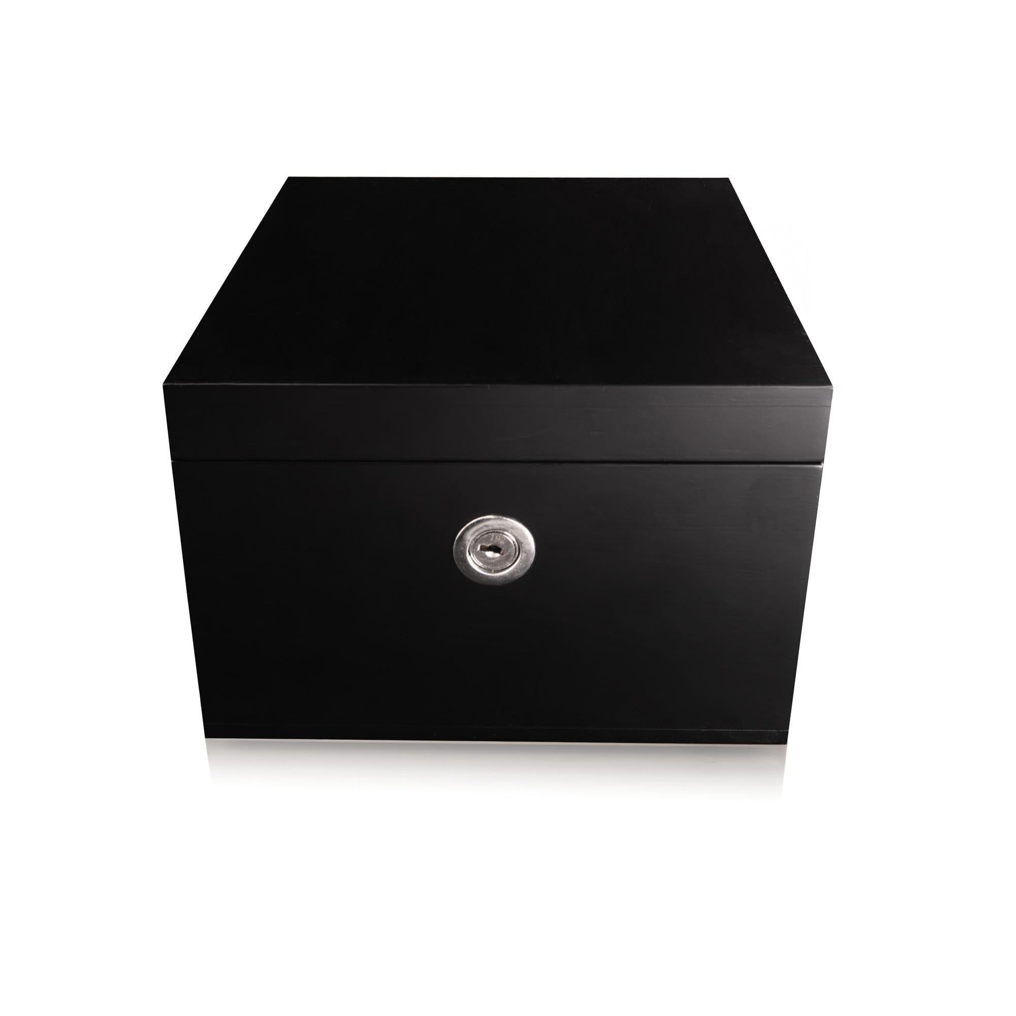 surebox Small Bamboo Lock Box - Lock & Key, Secure Home Storage