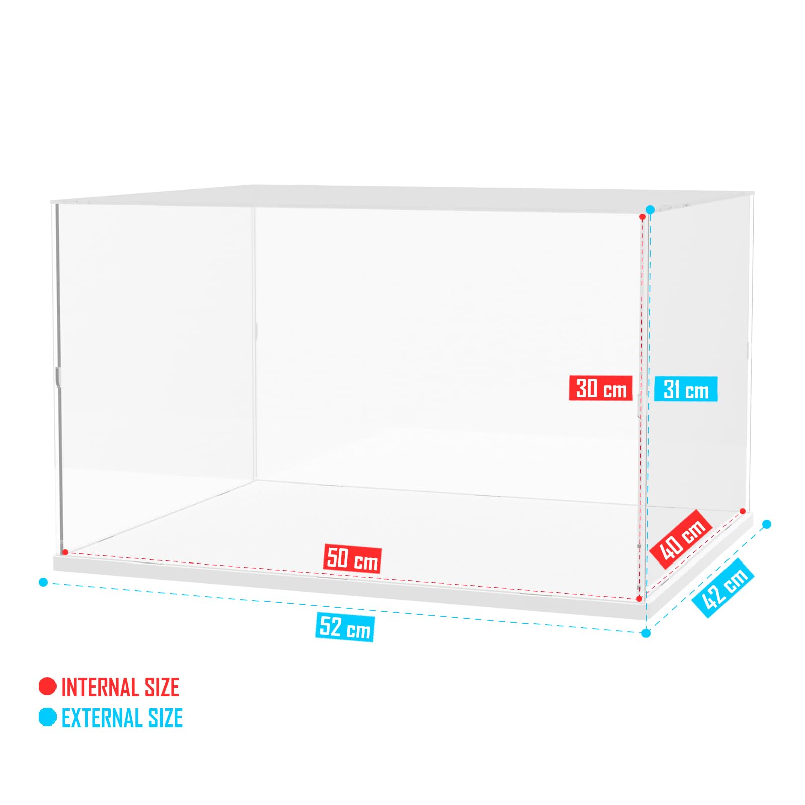 Nynelly Large Acrylic Display Case for Lego Home Alone House 21330 21338 75574 for Models Figures
