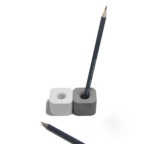 anaan Concrete Toothbrush Holder Pen Stand Small Free Standing Storage Set
