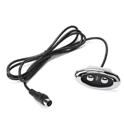 Hililand 2 Button Sofa Controller with LED Backlight USB Port, Lift Chair Power Recliner Hand Control Input 12-29V USB Output 5V-2A
