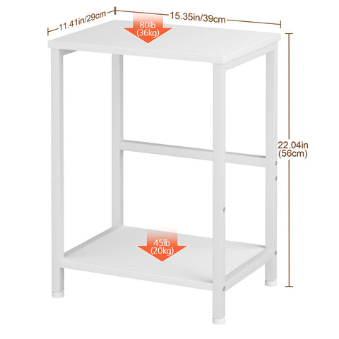 AMHANCIBLE Side Tables Set of 2, Bedside Tables, Coffee Table living room